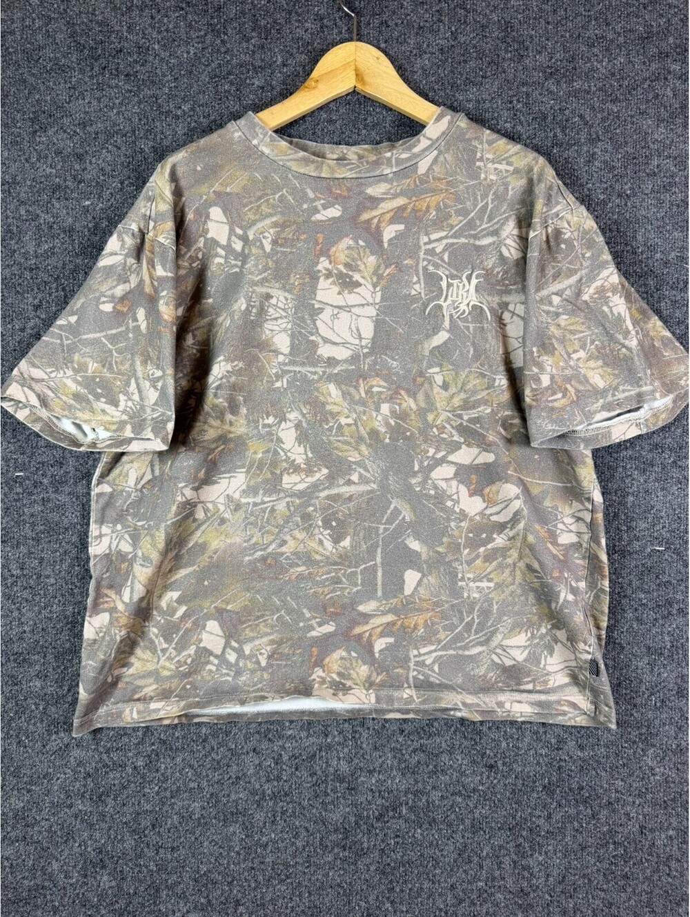 LRG Creative Society Shirt Mens Extra Large Real Tree Camo Embroidered Graphic T